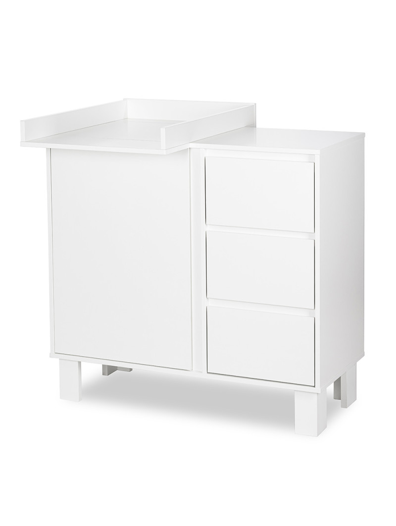 OLIVIA white Chest of Drawers 100 cm - Little Sky