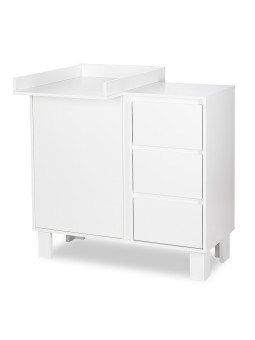 OLIVIA white Chest of Drawers 100 cm - Little Sky
