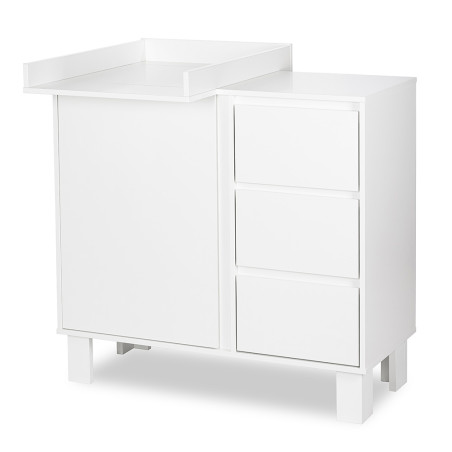OLIVIA white Chest of Drawers 100 cm - Little Sky