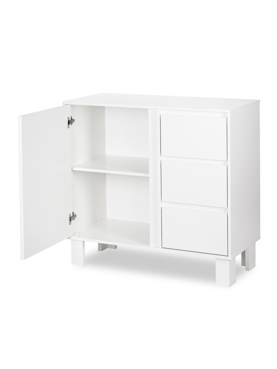 OLIVIA white Chest of Drawers 100 cm - Little Sky