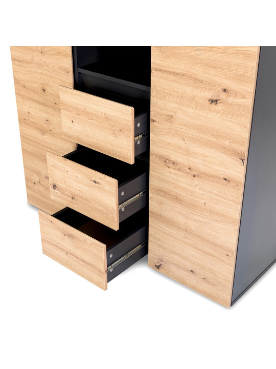 Armadio per ragazzi Dalia in stile loft moderno - Little Sky