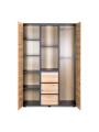 Armadio per ragazzi Dalia in stile loft moderno - Little Sky