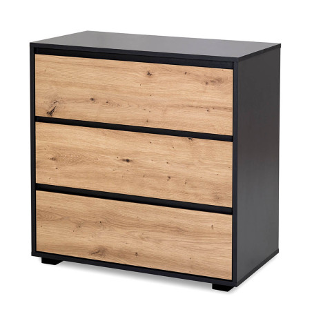 DALIA Oak & Anthracite Chest of Drawers - Little Sky