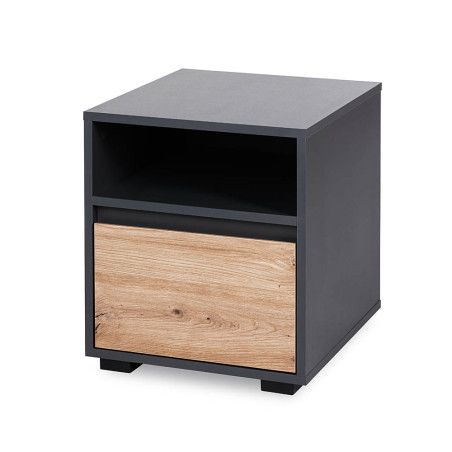 Comodino DALIA in Rovere e Antracite - Little Sky
