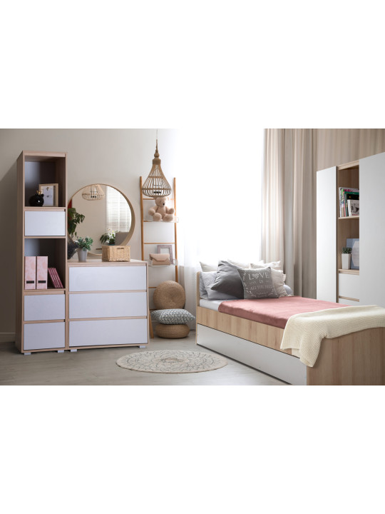 Dalia Modern Loft-Style Wardrobe for Teenagers - Little Sky