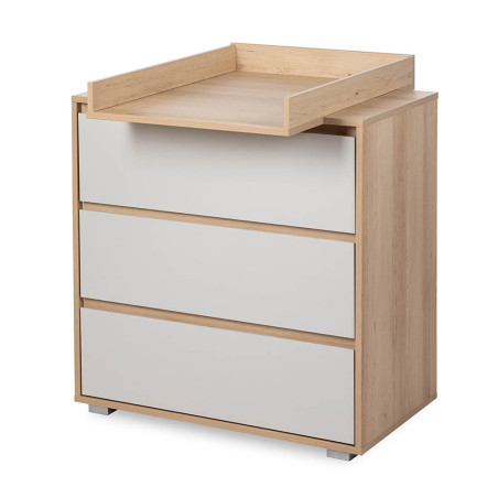 Cassettiera DALIA in rovere e cenere in stile loft - Little Sky