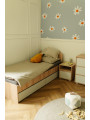 Comodino DALIA in Rovere e Grigio cenere - Little Sky