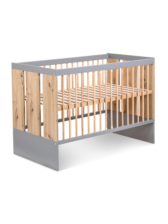Culla / Lettino 60x120 Pauline in legno grafite/rovere  - Little Sky