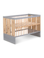 Culla / Lettino 60x120 Pauline in legno grafite/rovere  - Little Sky