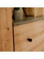 Chest of drawers Pauline in graphite/oak wood - Little Sky