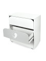 NEL Heart Chest of Drawers with Changing Table - Little Sky
