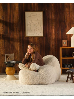 Poltroncina lounge Momo crema - Wigiwama