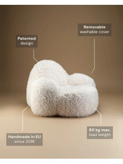 Poltroncina lounge Momo crema - Wigiwama