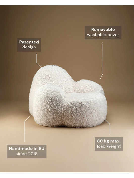 Poltroncina lounge Momo crema - Wigiwama