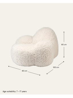 Poltroncina lounge Momo crema - Wigiwama