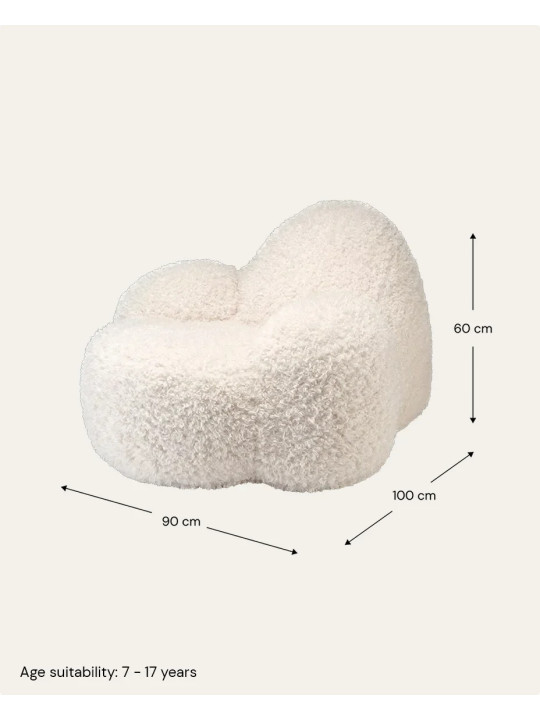 Poltroncina lounge Momo crema - Wigiwama