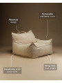 Comfortable Teen Lounge Brown Sugar Club Chair - Wigiwama