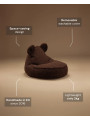 Children's Warm Hazel Brown Teddy Bear Beanbag - Wigiwama
