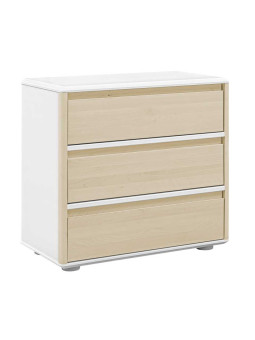Cassettiera in legno bianco per bambini Funflex con 3 cassetti – Inmondo