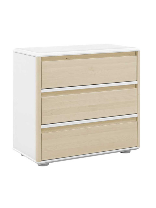 Cassettiera in legno bianco per bambini Funflex con 3 cassetti – Inmondo