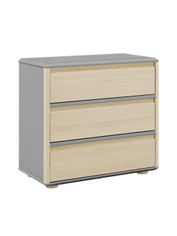Funflex children's grey chest of drawers – Inmondo