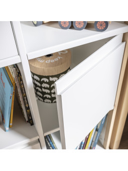 Comò in legno bianco per bambini Funflex con 2 ante – Inmondo