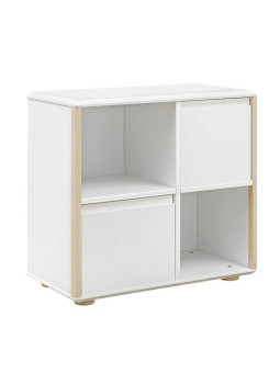 Comò in legno bianco per bambini Funflex con 2 ante – Inmondo