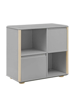 Comò in legno grigio per bambini Funflex con 2 ante – Inmondo