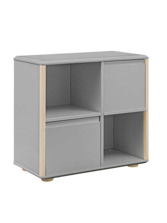 Comò in legno grigio per bambini Funflex con 2 ante – Inmondo
