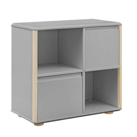 Funflex children's grey chest of drawers with 2 wide fronts – Inmondo