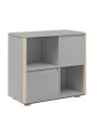 Funflex children's grey chest of drawers with 2 wide fronts – Inmondo