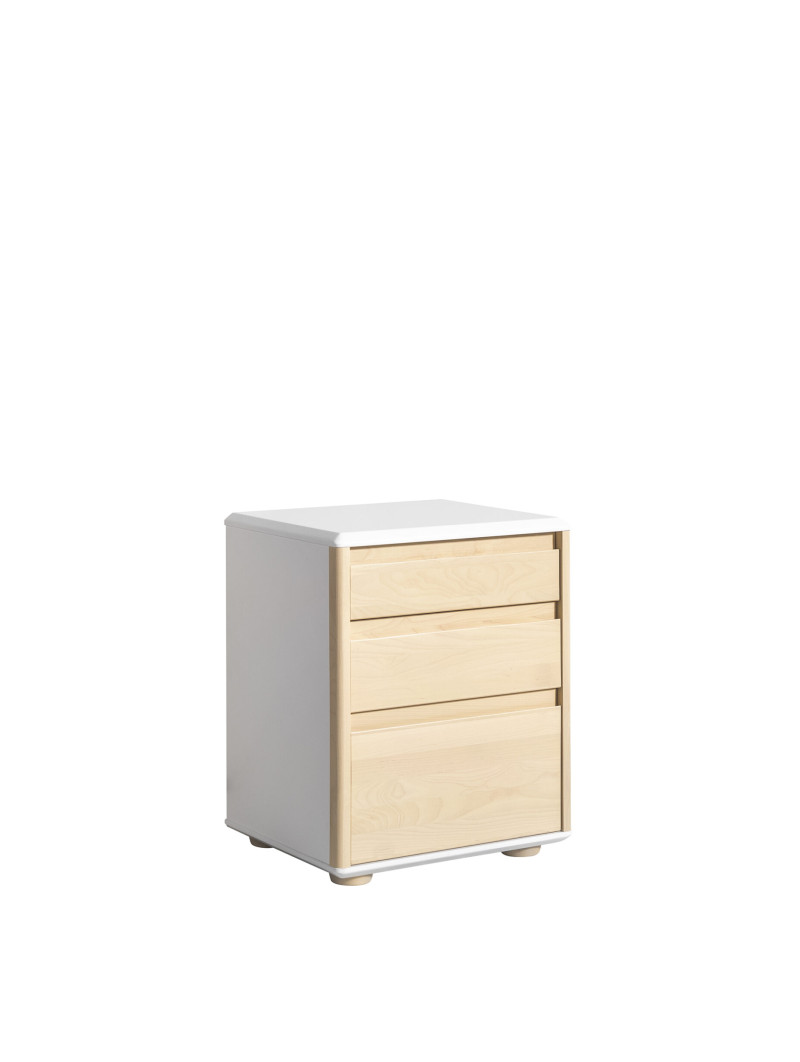 Cassettiera da scrivania in legno bianco per bambini Funflex – Inmondo