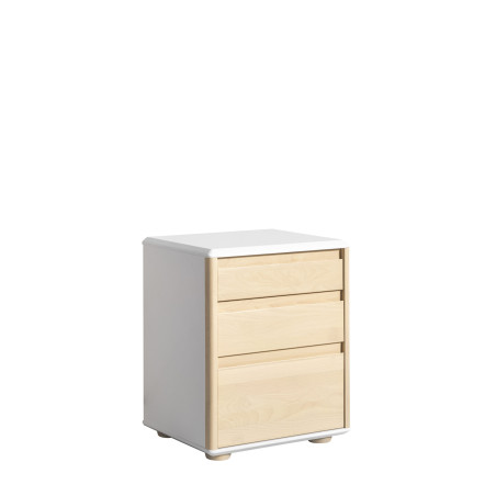 Cassettiera da scrivania in legno bianco per bambini Funflex – Inmondo