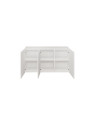 Comò cassettiera sospesa moderna in legno bianco Dallas - Kocot Kids
