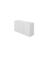 Comò cassettiera sospesa moderna in legno bianco Dallas - Kocot Kids