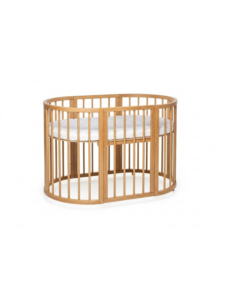 OLIN Oval Beech Wood Crib | 0–5 Years - Kotto