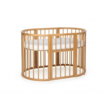OLIN Oval Beech Wood Crib | 0–5 Years - Kotto