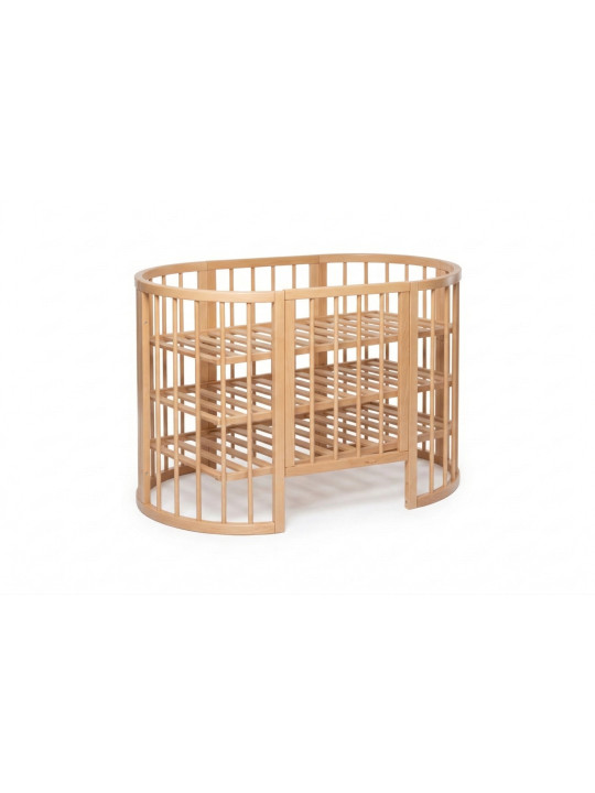 OLIN Oval Beech Wood Crib | 0–5 Years - Kotto