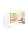 Culla / Lettino 60x120 Karolina II bianca/naturale - Little Sky