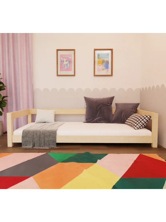 Children's bed Lucky with front barrier - Benlemi