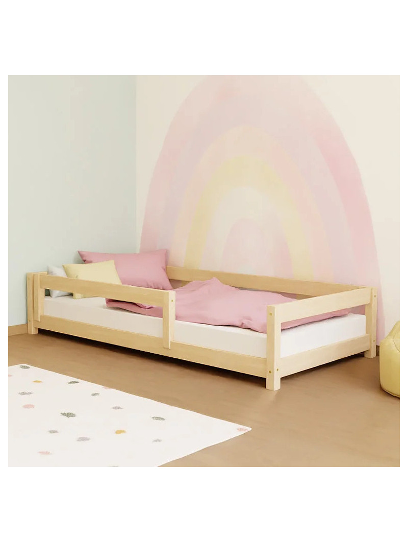 Children's bed Lucky with front barrier - Benlemi