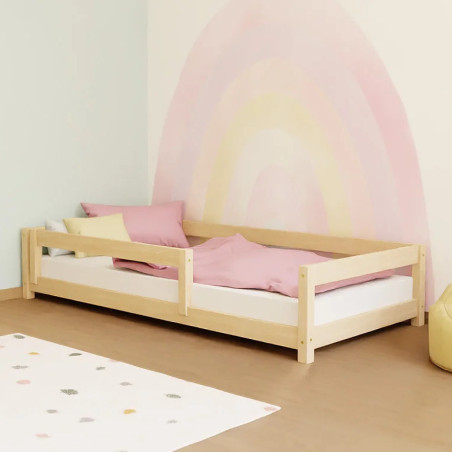 Children's bed Lucky with front barrier - Benlemi