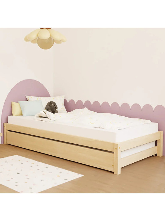 Lettino montessoriano per bambini Lucky con entrata libera - Benlemi