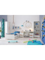 Children's Bed 200×90 in white MDF and Beech wood - Snap Collection - Removable Drawer