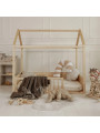 Montessori House Bed Wood Nest with barrier - BellAmy