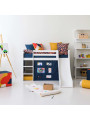 Children's Eco Luxury Mid Sleeper Bed with Slide - Hoppekids
