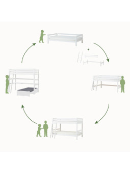 Letto a castello per bambini Eco Luxury - Hoppekids
