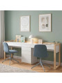 Stolly Double Kids' Desk with Drawers & Pencil Holder - Benlemi