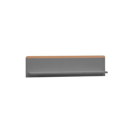 Children's Hanging Shelf in grey MDF and Beech wood - Snap Collection