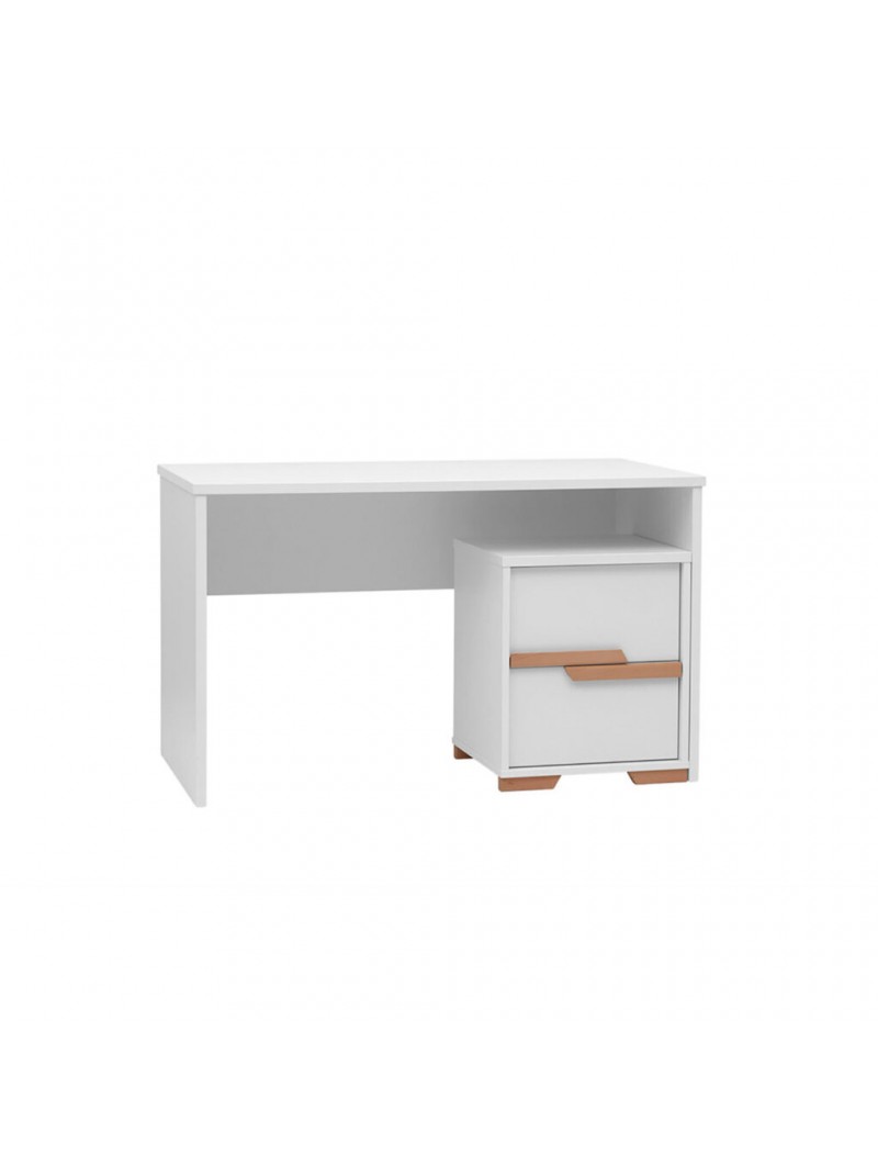 Children's Desk in white MDF with Chest of Drawers - Snap Collection